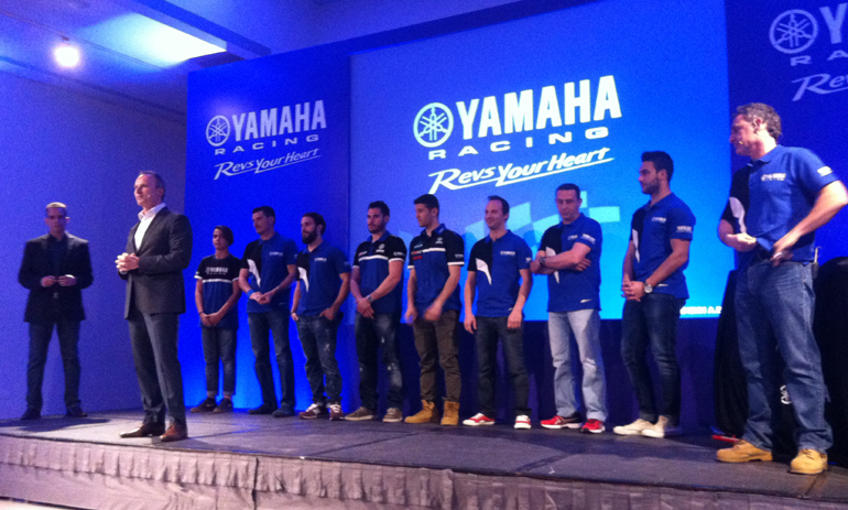 Φωτογραφία απο την παρουσίαση των αγωνιστικών ομάδων που πραγματοποίησε η Yamaha...