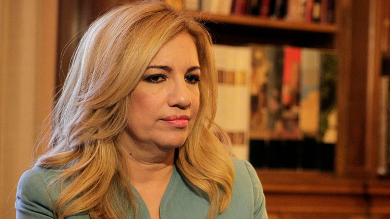 Αναγκαίος ένας κεντροαριστερός πόλος, επαναλαμβάνει η Φ. Γεννηματά