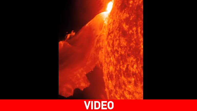 Βίντεο της NASA με μια τεράστια έκρηξη στον Ήλιο Βίντεο της NASA με μια τεράστια έκρηξη στον Ήλιο