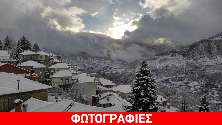 Στα λευκά όλα τα ορεινά του Νομού Ιωαννίνων