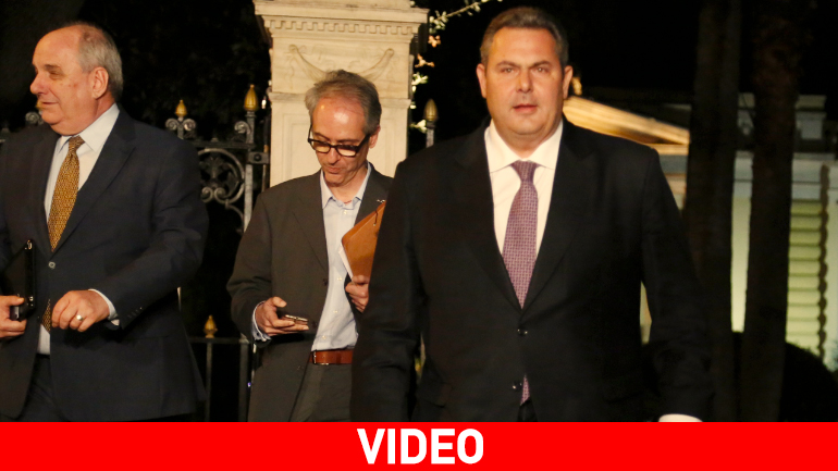 Οι δηλώσεις του Πάνου Καμμένου μετά το συμβούλιο πολιτικών αρχηγών