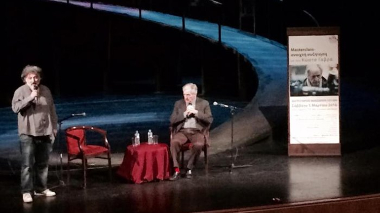 Masterclass και πολιτικές δηλώσεις από τον Κώστα Γαβρά στο θέατρο της ΕΜΣ