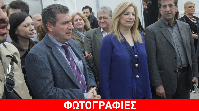 Επίσκεψη Γεννηματά στο κέντρο φιλοξενίας προσφύγων στον Ελαιώνα