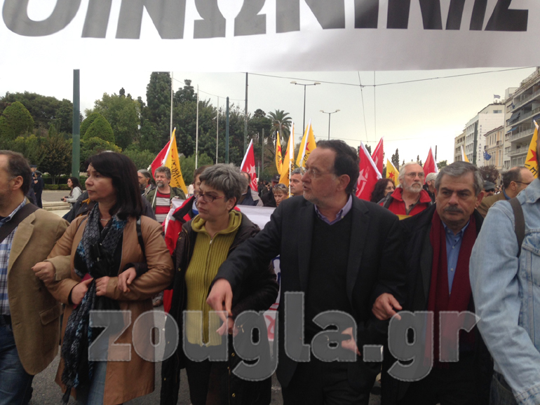 Ο πρόεδρος της Λαϊκής Ενότητας Παναγιώτης Λαφαζάνης