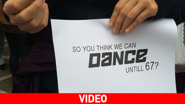 Διαμαρτυρία-Performance από το Σωματείο Εργαζομένων στο χώρο του χορού!