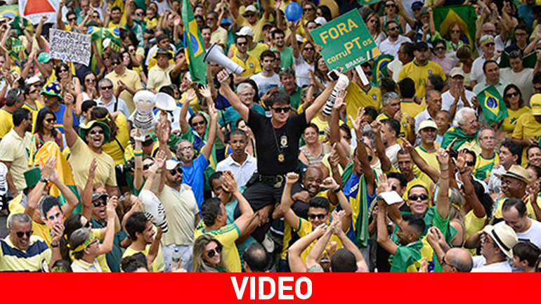 Βραζιλία: Εκατομμύρια διαδηλωτές στους δρόμους κατά της Ρούσεφ