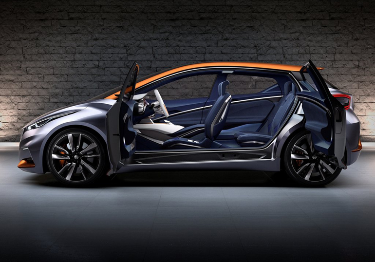 Στο πρωτότυπο, οι πόρτες ανοίγουν ανάποδα. Στο κανονικό Micra οι πόρτες θα ανοίγουν κανονικά...