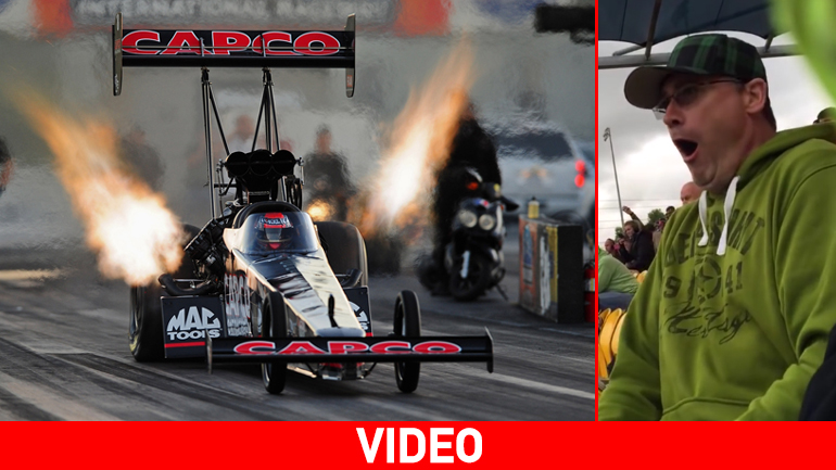 Έπαθε… σοκ όταν είδε για πρώτη φορά αγώνα dragster με οχήματα Top Fuel