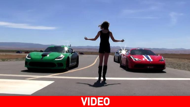 Dodge Viper SRT εναντίον Ferrari 458 Speciale
