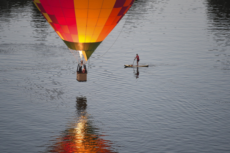 Αερόστατο πάνω από την Burley Griffin της Αυστραλίας