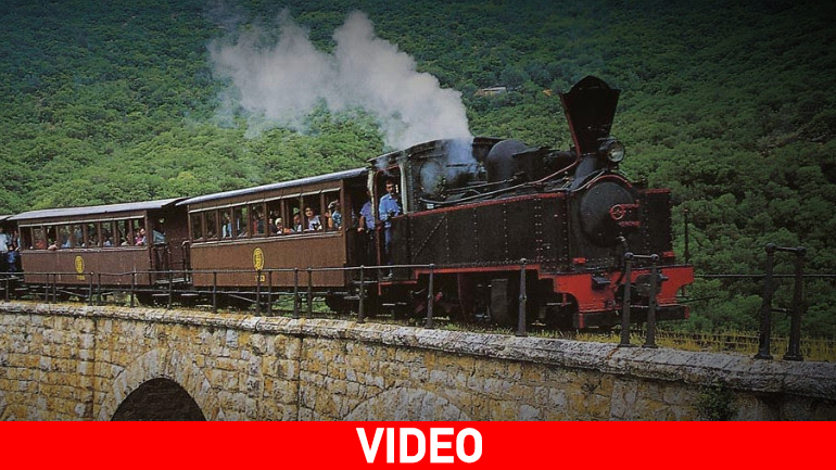 Μουντζούρης: Το τρενάκι το Πηλίου όπως δεν το είδατε ποτέ!
