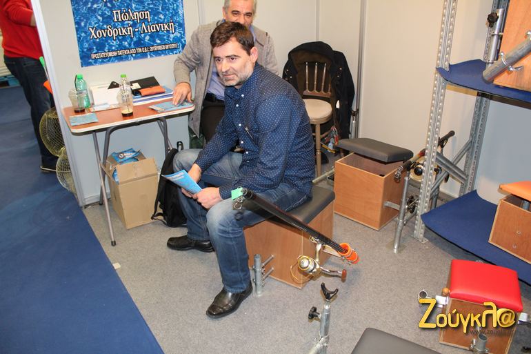 Ακόμα και καθίσματα για ψαράδες είχε η έκθεση!