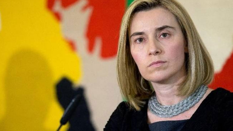 Συνάντηση της Μογκερίνι με τον επικεφαλής της αντιπροσωπείας της Δαμασκού στη Γενεύη