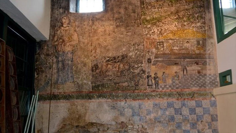 Λέσβος: Τοιχογραφία του Θεόφιλου εκτεθειμένη στους κινδύνους της εγκατάλειψης
