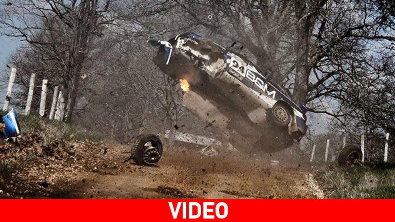 Τρομακτικό ατύχημα σε αγώνα ράλι