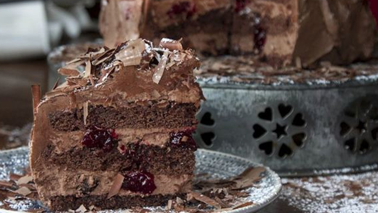 Νηστίσιμη τούρτα black forest