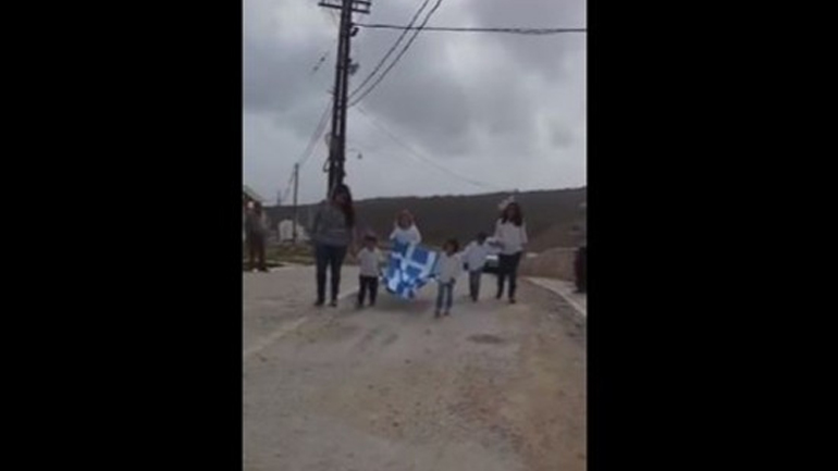 Η παρέλαση των… 4 μικρών μαθητών στη Γαύδο