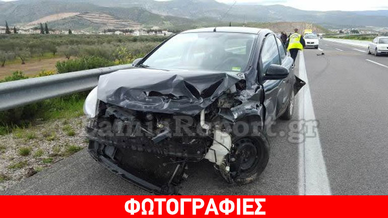 Λαμία: Έσκασε το λάστιχο και έχασε τον έλεγχο του αυτοκινήτου