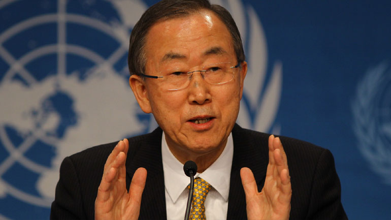 Ο Μπαν Κι-Μουν χαιρετίζει την επανάκτηση της Παλμύρας