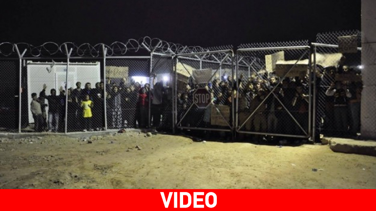 Eπεισόδια στο hot spot της Χίου κατά τη διάρκεια της νύχτας