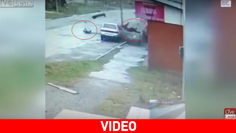 Απίστευτο ατύχημα στη Ρωσία: Σώθηκαν από θαύμα!