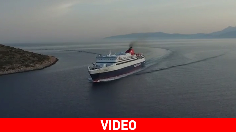 Κατάπλους του “Αριάδνη” στο νέο λιμάνι Μεστών Χίου