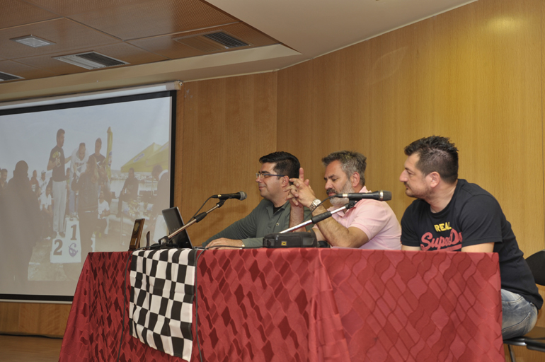 Από αριστερά: Πέτρος Τερκεσίδης (Γενικός Γραμματέας), Κώστας Ζωγράφος (Αντιπρόεδρος) και Παντελής Πολίτης (Πρόεδρος)...