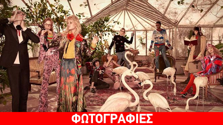 Χρώμα και φλαμίνγκο στην καμπάνια της prefall συλλογής του Gucci!