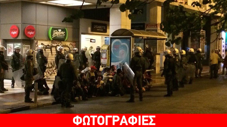 Κυνηγητό Αστυνομίας – προσφύγων στο κέντρο της Αθήνας