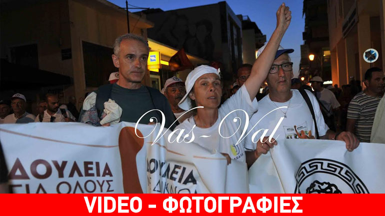 Με θέρμη υποδέχτηκαν στην Κόρινθο την πορεία ενάντια στην ανεργία