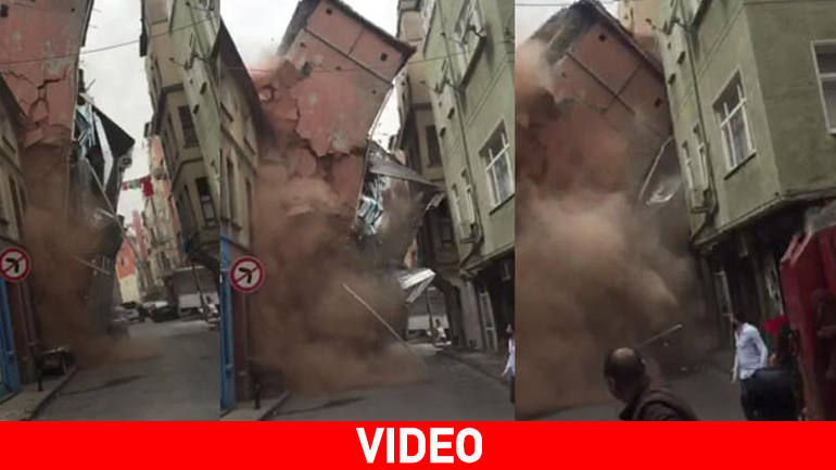 Κατάρρευση πενταώροφου κτιρίου στην πλατεία Ταξίμ