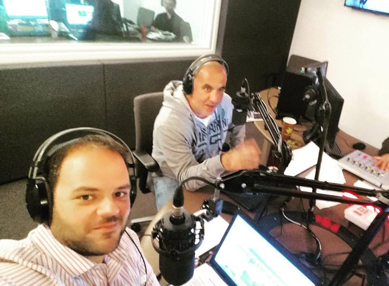 Τάκης Τρακουσέλλης (αριστερά) και Τάκης Πουρναράκης...