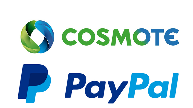 PayPal και COSMOTE: Online ανανέωση χρόνου ομιλίας  σε καρτοκινητά