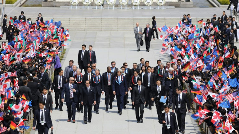 Οι υπουργοί Εξωτερικών της G7 ζητούν «έναν κόσμο χωρίς πυρηνικά όπλα»