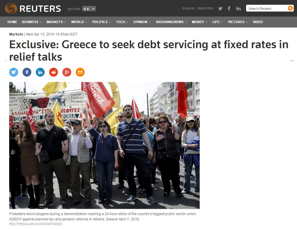 Το δημοσίευμα του Reuters