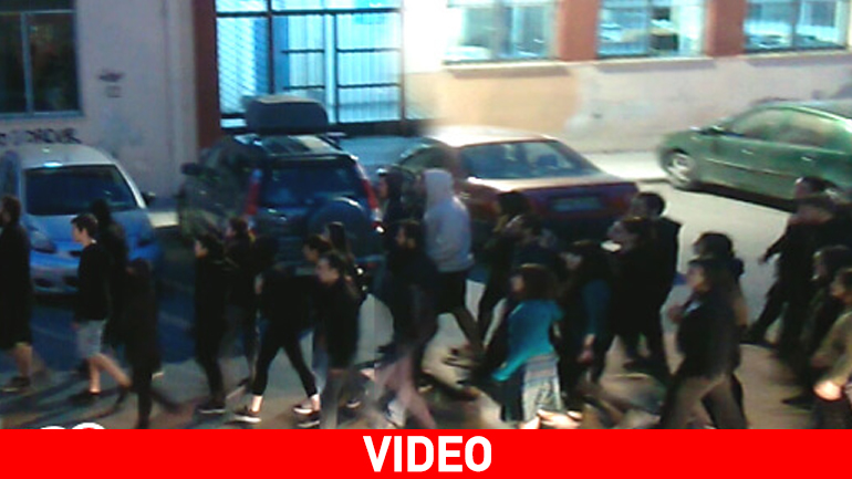 Πορεία διαμαρτυρίας «αλληλέγγυων» στη Μυτιλήνη