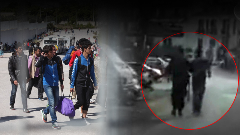 Απομακρύνουν μετανάστες από το κέντρο της Μυτιλήνης Απομακρύνουν μετανάστες από το κέντρο της Μυτιλήνης