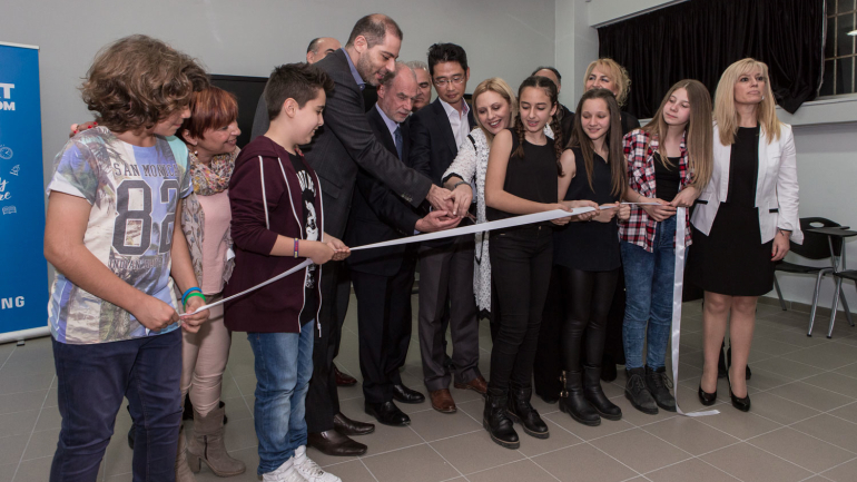 Εγκαίνια της Ψηφιακής Τάξης του 4ου Γυμνασίου Αλίμου από τη Samsung