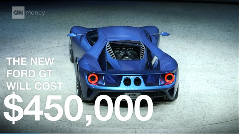 Σύμφωνα με το CNN το Ford GT θα πωλείται στην Αμερική 450.000 δολάρια!