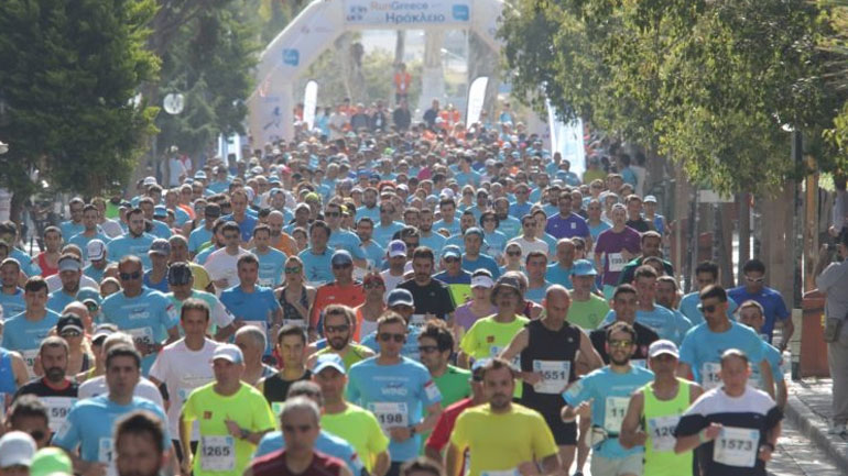 Περισσότεροι από 4.500 αθλητές στους αγώνες δρόμου «Run Grecce-Ηράκλειο 2016»