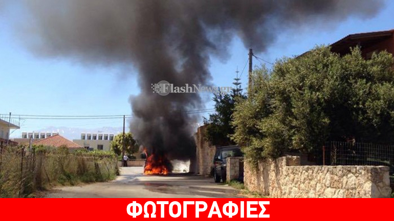 Παρανάλωμα του πυρός αυτοκίνητο στην Κρήτη