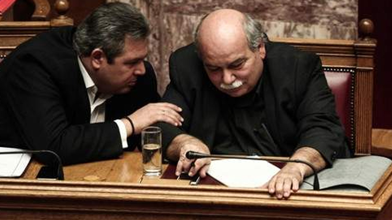 «Καλώ στο βήμα τον υπουργό… Εξωτερικών Πάνο Καμμένο»