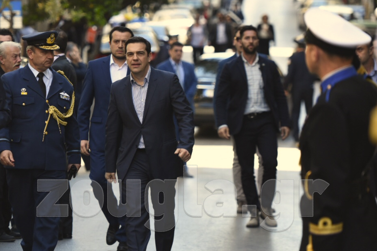 Η άφιξη Τσίπρα
