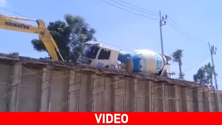 Μπετονιέρα προκαλεί χάος στην Ταϊλάνδη