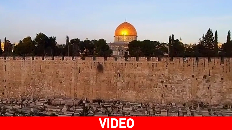 Τα Ιεροσόλυμα και ο Ναός της Αναστάσεως από ψηλά