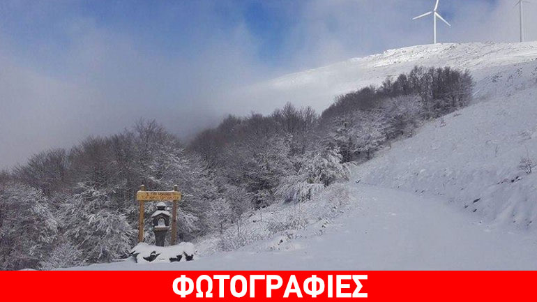 Στα λευκά πολλές περιοχές της βόρειας Ελλάδας Στα λευκά πολλές περιοχές της βόρειας Ελλάδας