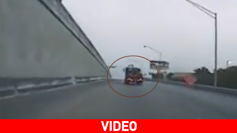 Κινηματογραφική καταδίωξη γερανοφόρου οχήματος στη Φλόριντα