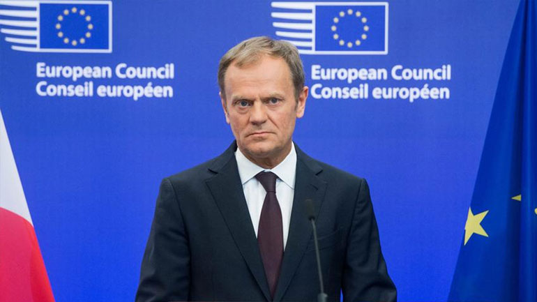 «Να καταλήξει σε συμφωνία για το ελληνικό ζήτημα πολύ σύντομα» κάλεσε ο Τουσκ