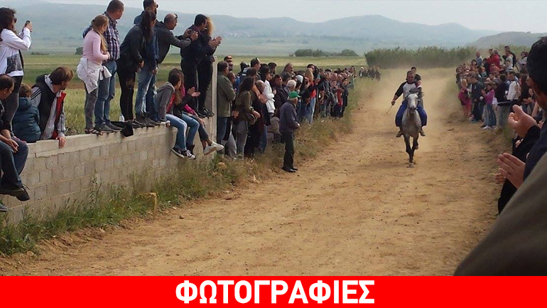 Έτρεξαν και εφέτος τα άλογα προς τιμήν του Αγίου Γεωργίου στη Λήμνο