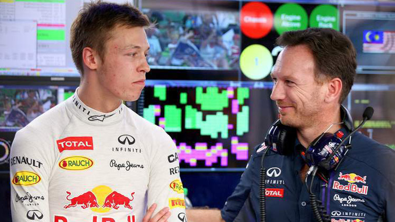 Βαριά τιμωρία στον Kvyat από τη Red Bull